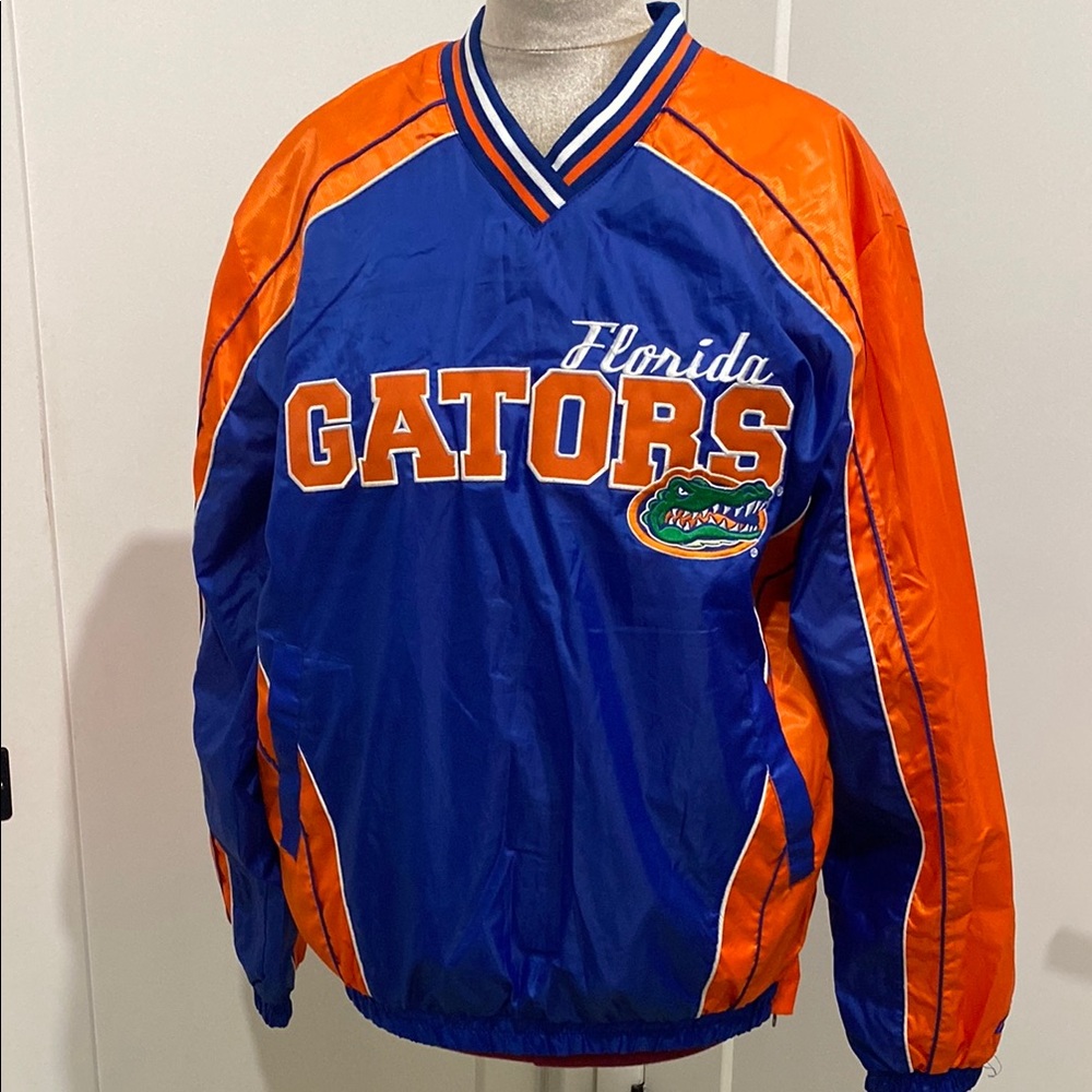 G-III SPORTS by Carl Banks FLORIDA GATORS V-NECK PULLOVER WINDBREAKER JACKET | L